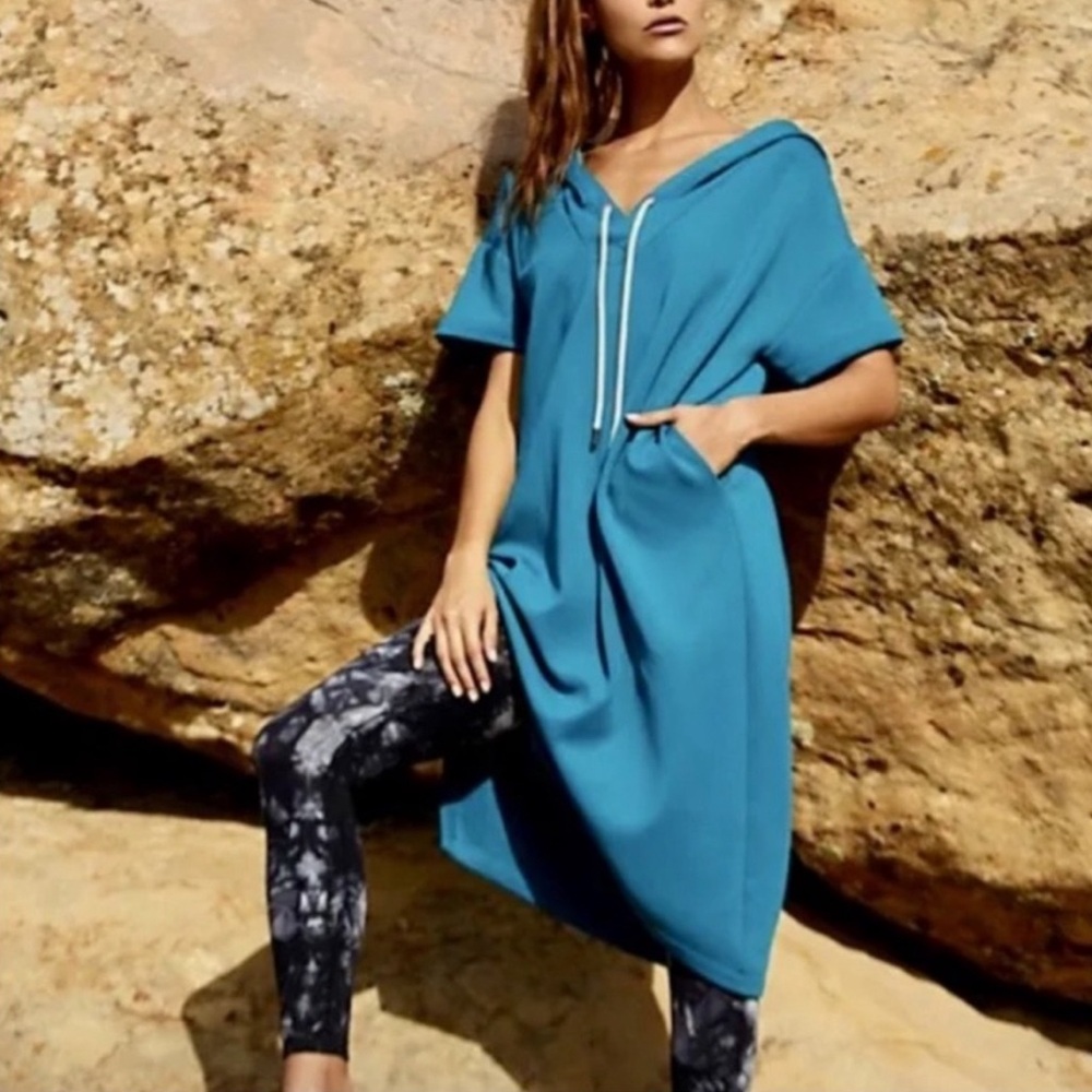 Free people movement trail less traveled dress size small blue